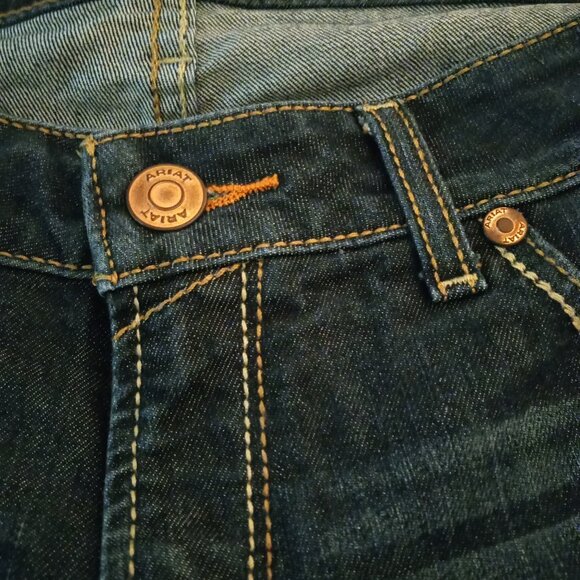 Women's Ariat Rebar Mid Rise DuraStretch Riverter Bootcut Size 31S - Picture 15 of 15